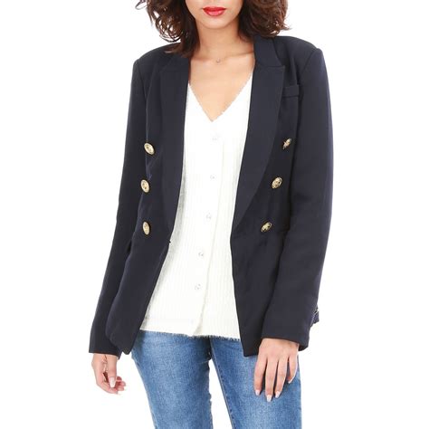 Blazer Femme Bleu Marine