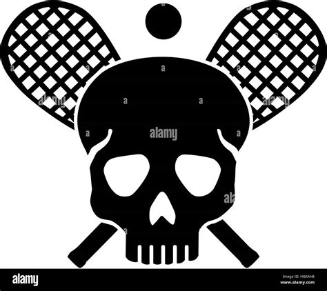 Crossed Tennis Rackets Black And White Stock Photos Images Alamy