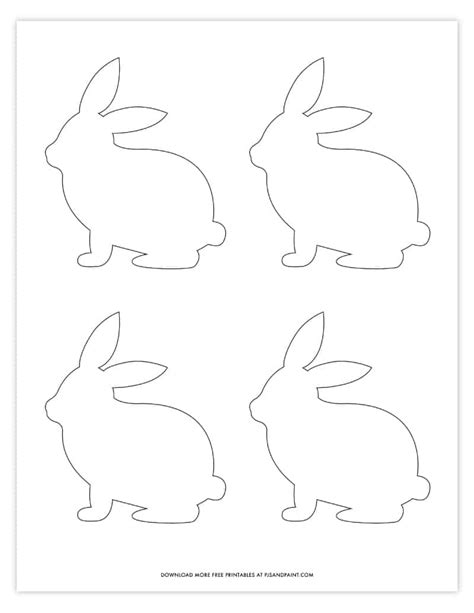 Easter Bunny Template Free Printable