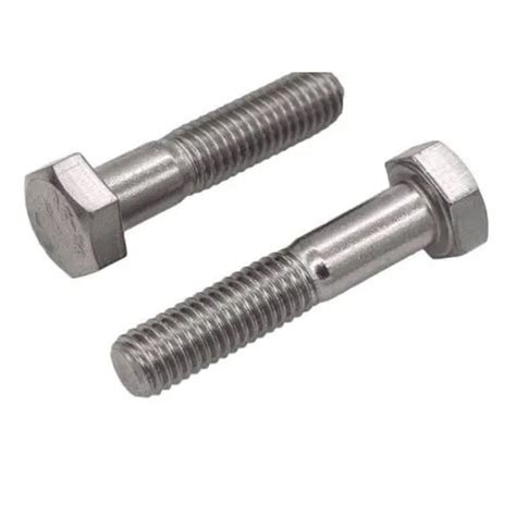 Silver Half Threaded Mild Steel Hex Bolt At Best Price In Mumbai