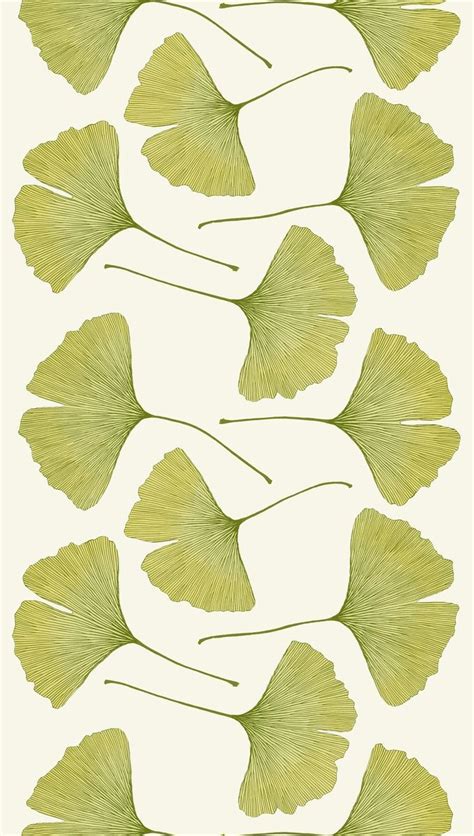 Art Inspiration Gingko Leaf Pattern Gingko Print Designed By