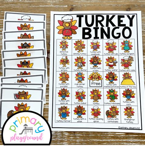 Turkey Bingo - Primary Playground