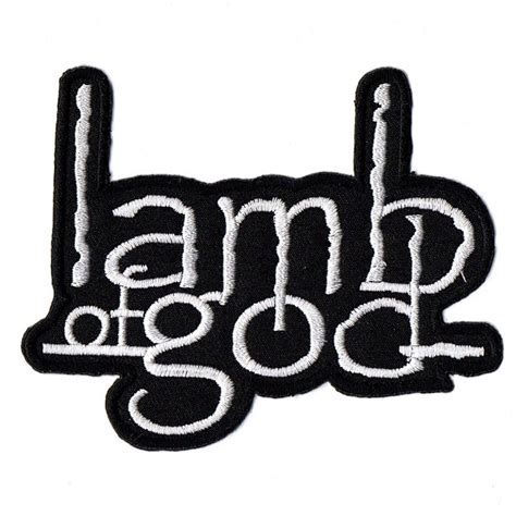 Lamb Of God White Logo Patch