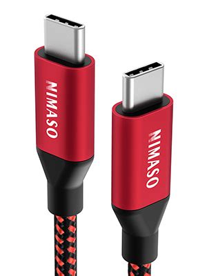 NIMASO USB C Auf USB C Kabel USB Typ C 100W 20V 5A PD Schnellladekabel