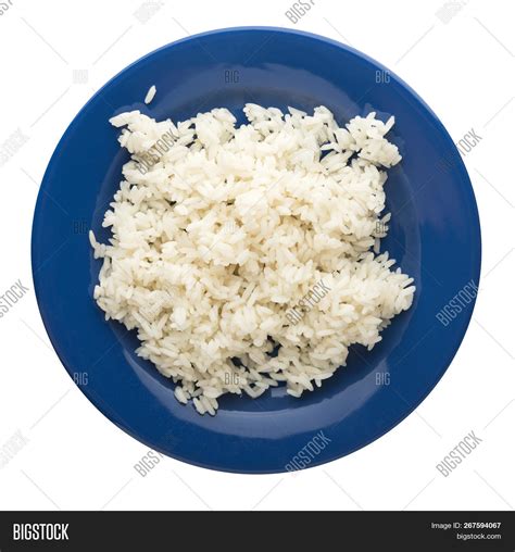 White Rice On Plate Image And Photo Free Trial Bigstock