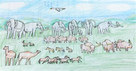 Ice Age Pleistocene North america Megafauna by torm28 on DeviantArt