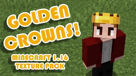 Golden Crowns Minecraft 116 Texture Pack Youtube