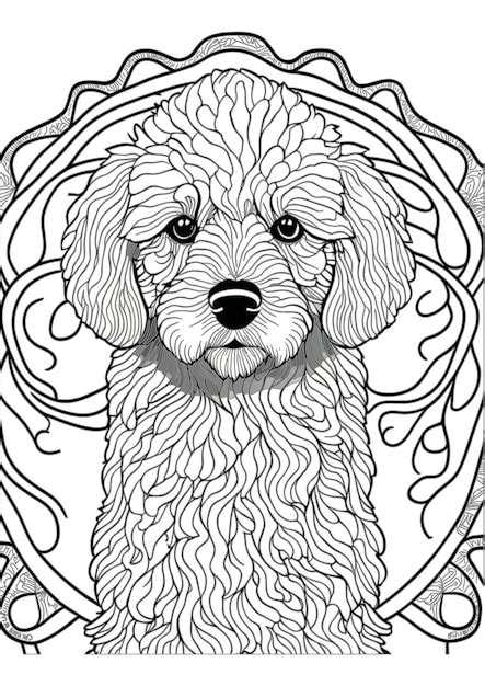 Vecteur Chien Contour Coloriage Page Illustration De Livre à Colorier