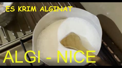 ES KRIM ALGINAT ALGINATE ICE CREAM ALGI NICE YouTube