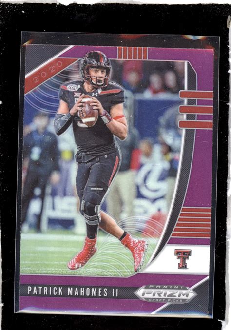 Patrick Mahomes Ii Prizm Draft Picks Rookie Card Purple Road Show