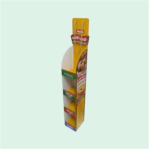 supermarket cardboard sidekick display power wing display hangsell