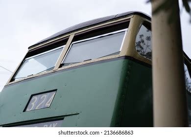 Vintage Green Double Decker Bus Stock Photo 2136686863 | Shutterstock