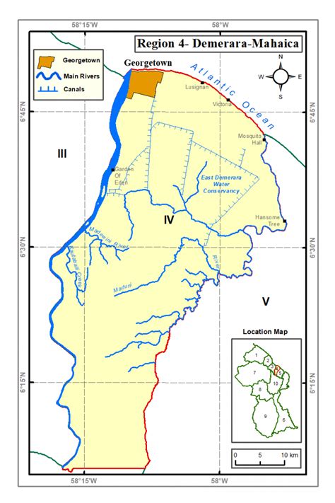 Region 4 – GUYANA LANDS AND SURVEYS COMMISSION`S FACT PAGE ON GUYANA