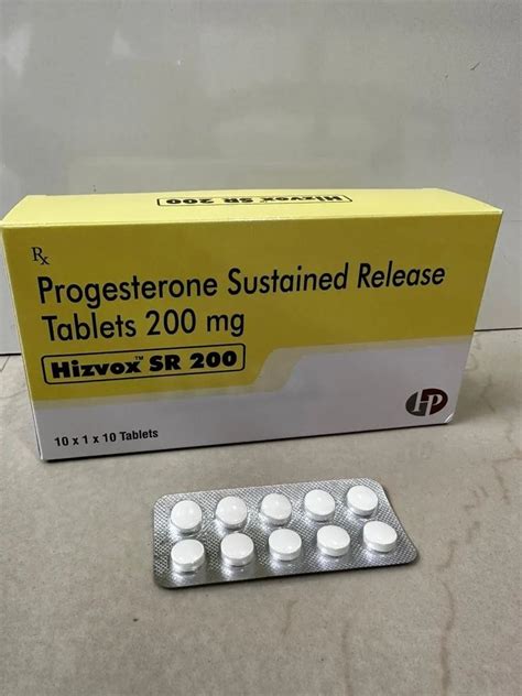 200mg Progesterone Sustained Release Tablets Packaging Type Box At Rs