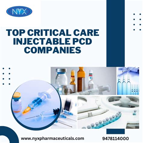 Top Critical Care Injectable Pcd Companies Nyx Pharmaceuticals