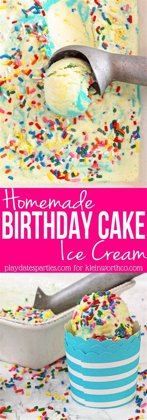 Birthday Cake Ice Cream | Delicious Homemade Recipe