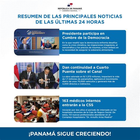 Csspanama On Twitter Rt Presidenciapma Compartimos Un Resumen De