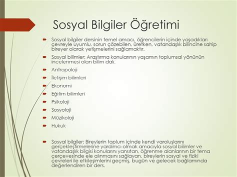 Hayat Bilgisi Ve Sosyal Bilgiler Retimi Ppt Indir