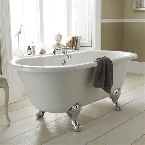 Hudson Reed Kingsbury Double Ended Freestanding Acrylic Bath White