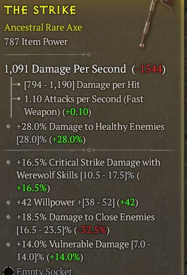 H Axe Ilvl Close Vuln Willpower Crit Werewolf Topic D Jsp