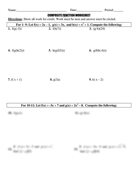 SOLUTION Composite Function Remedial Enrichment Studypool