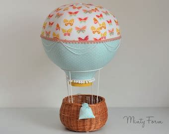 Standing Hot Air Balloon Balloon Centerpiece Travel Theme Nursery