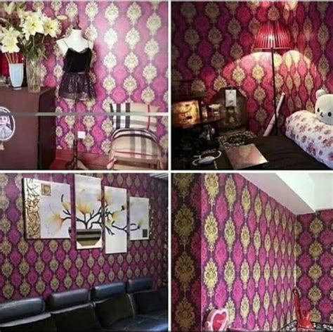 Jual Produk Wallpaper Batik Ungu Gold Wallpaper Termurah Dan Terlengkap