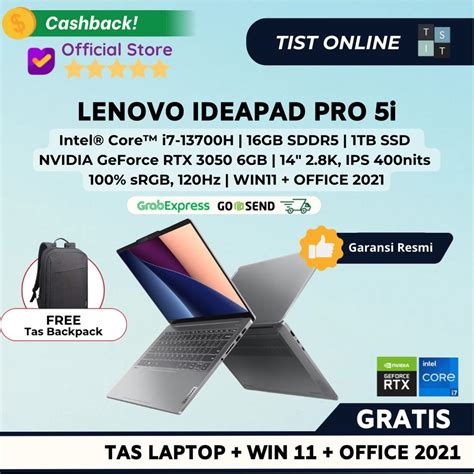 Jual Lenovo Ideapad Pro Irh Al Id Core I H Gb Tb