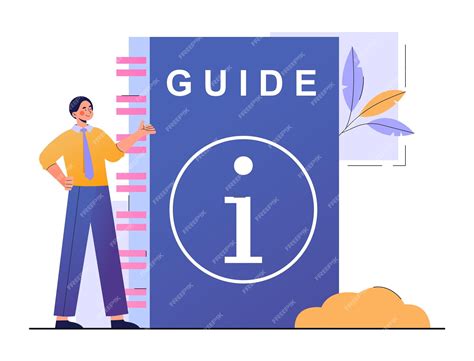 notion de guide dutilisation vecteur premium