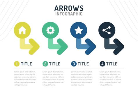 Premium Vector Arrows Infographic Template For Presentation