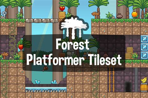 Forest Platformer Game Tileset Craftpix Net