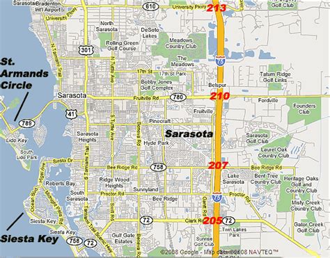 Sarasota Map TravelsFinders