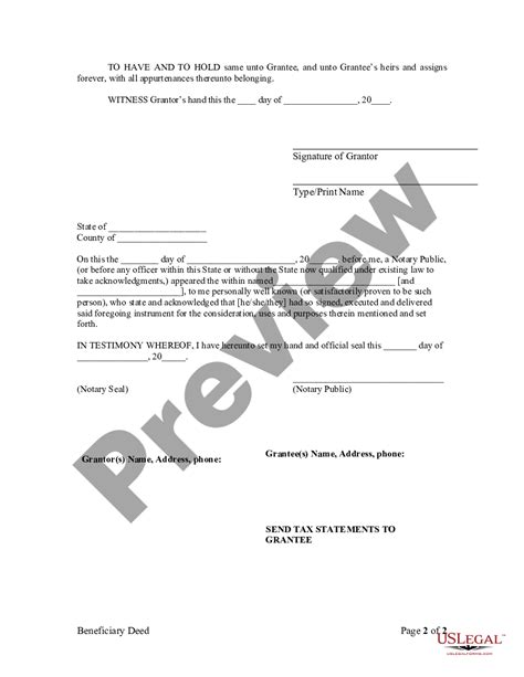 Arkansas Transfer On Death Deed Or Tod Transfer On Death Deed Us Legal Forms