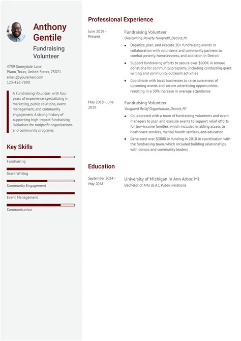 volunteer work for resume 6