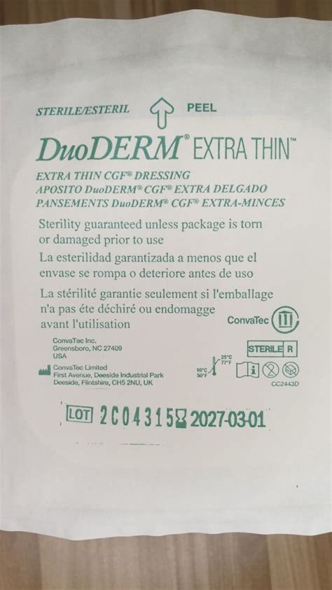 DuoDerm Extra Thin CGF Dressing On Carousell