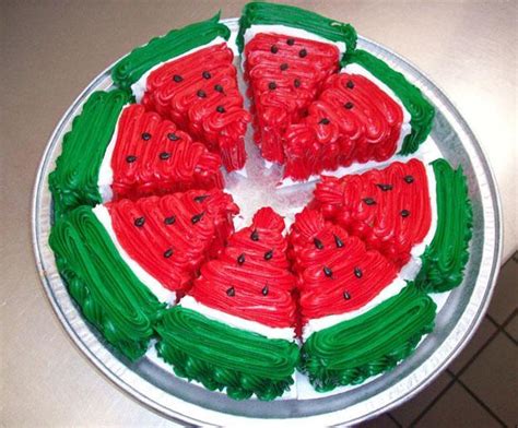 Watermelon Cakes and Sweets Adding Color to Summer Party Table Decoration