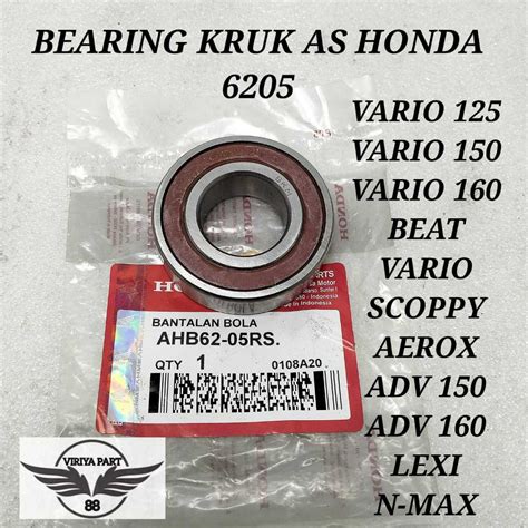 Jual Kelahar Bearing Kruk As Asli Originalhonda Kualitas Asli