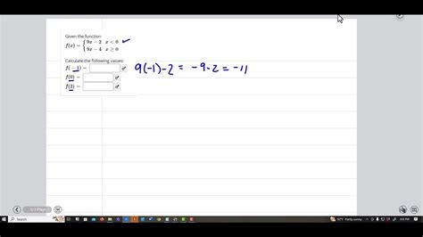 College Algebra Piecewise Function Youtube