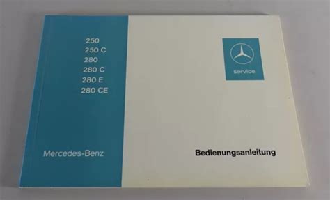 Betriebsanleitung Mercedes Benz W E C Ce Coupe Von