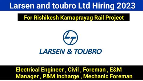 Larsen And Toubro Ltd Hiring 2023 Mechanical Engineer Jobs