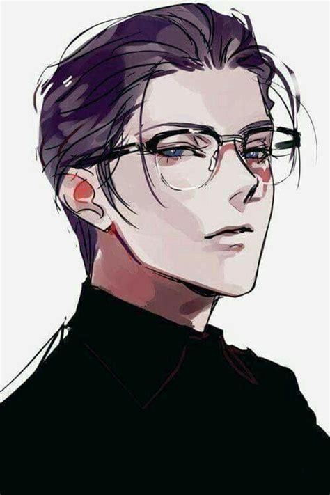 Smart 💯 Anime Guys With Glasses Anime Drawings Manga Illustration