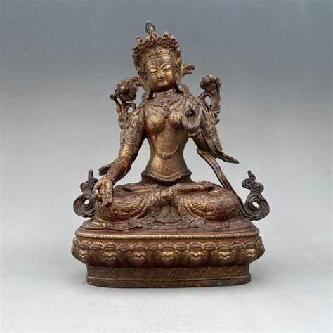 Statua Bronzo Tara Bianca Cm Tibet Moderno Catawiki