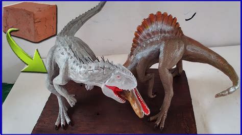 Making Spinosaurus Vs Indominus Rex With Clay Jurassic Parkjurassic World Youtube