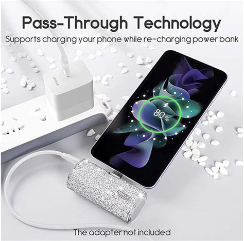 IWALK USB C Portable Charger 4500mAh Ultra Compact Small Power Bank