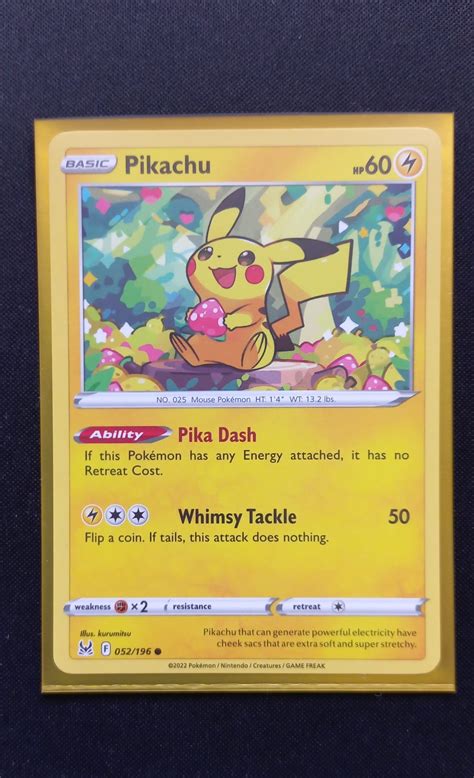 Pikachu SWSH11 Lost Origin 052 196 Common NM The Vintage Toy Shop