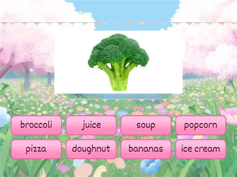 Do you like broccoli ice cream? - Find the match