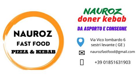 NAUROZ FAST FOOD PIZZA KEBAB Sestri Levante Menü Preise