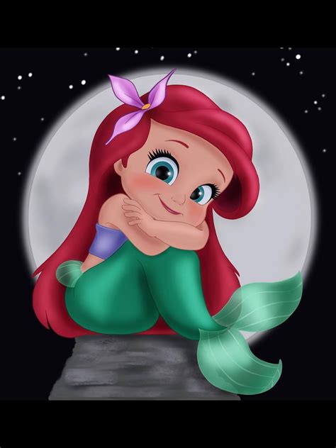 Petite Ariel Disney Drawings Mermaid Disney Baby Disney Characters