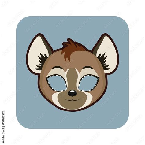 Hyena Mask For Various Festivities Parties Activities Stock