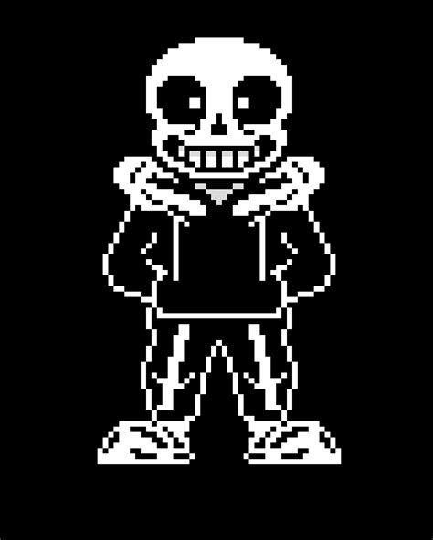 My sans battle sprite base pixel art